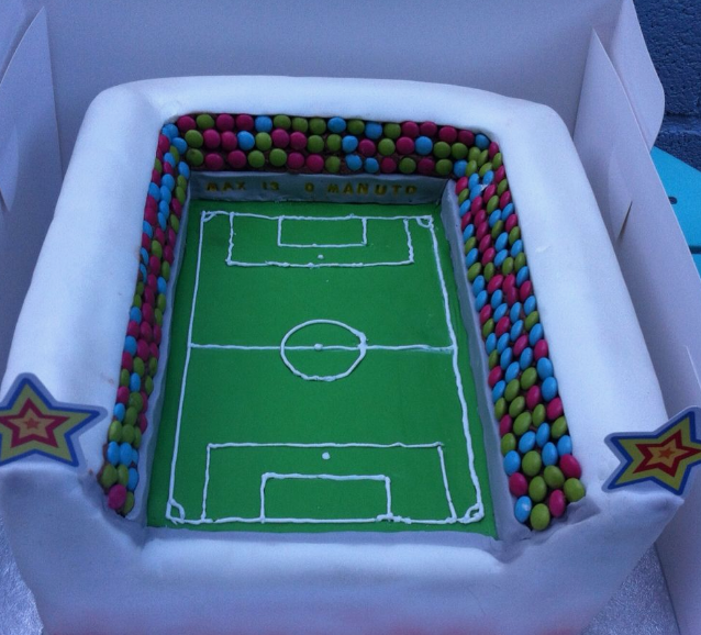 Soccer Field Cake