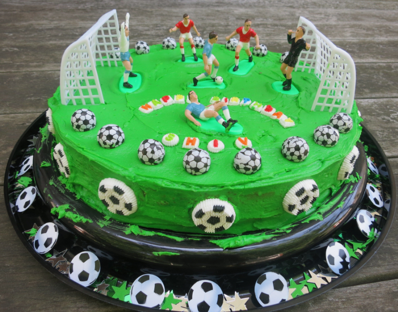 Soccer Field Cake